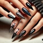 classy stiletto nails designs